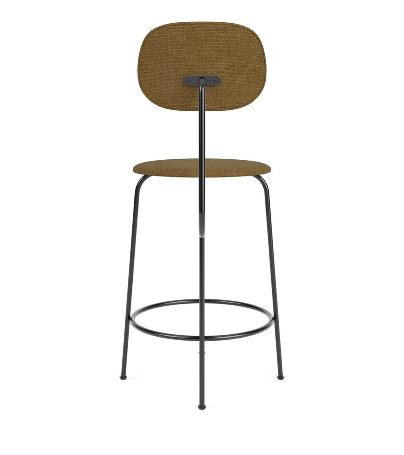 Afteroom Counter Chair Plus - Upholstered Seat & Back - Audo Copenhagen - Stools + Benches + Ottomans - Sierra Leather - Stone 1611 - HORNE