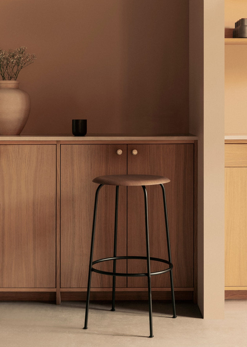 Afteroom Stool - Audo Copenhagen - Stools + Benches + Ottomans - Dining Height - Audo Boucle - Beige 02 - HORNE