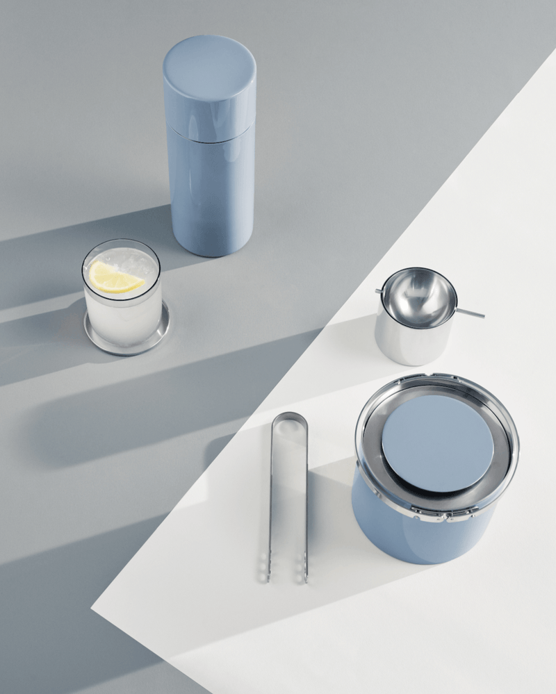 AJ Ice Bucket - Smokey Blue - Stelton - Barware - No Thanks! - HORNE