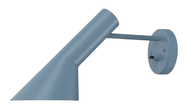 AJ Wall Lamp - Hardwired - Louis Poulsen - Wall Sconces - Dusty Blue - With Switch - HORNE