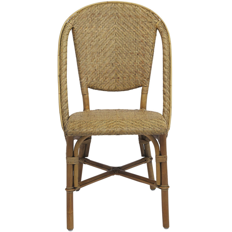 Alanis Rattan Dining Side Chair - Sika Design - Stools + Benches + Ottomans - Antique - HORNE