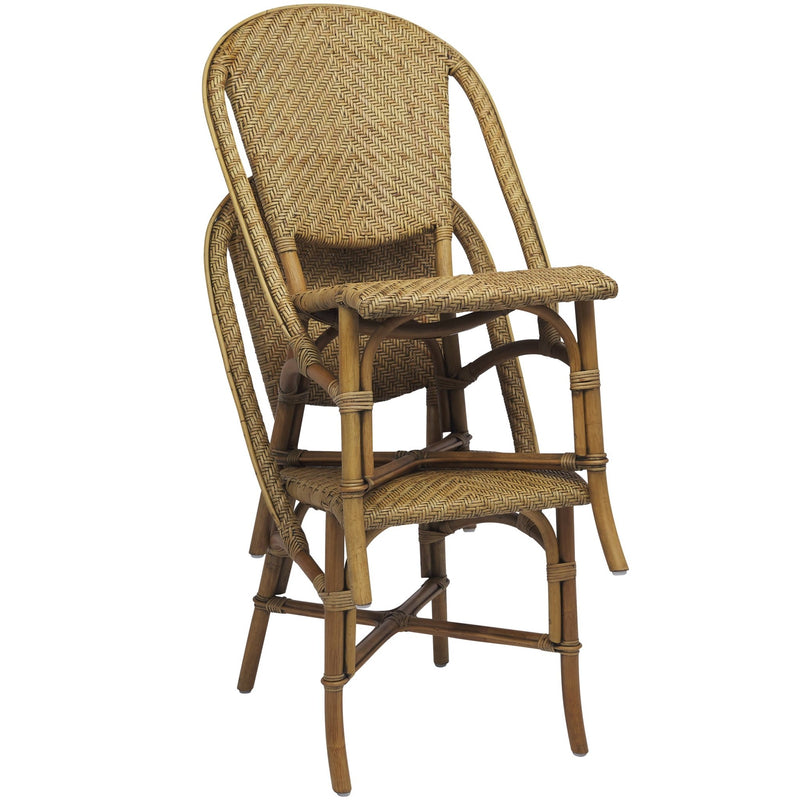 Alanis Rattan Dining Side Chair - Sika Design - Stools + Benches + Ottomans - Antique - HORNE