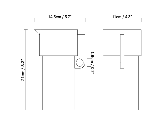 Alcoa Pitcher - Form + Refine - Carafes + Pitchers - HORNE