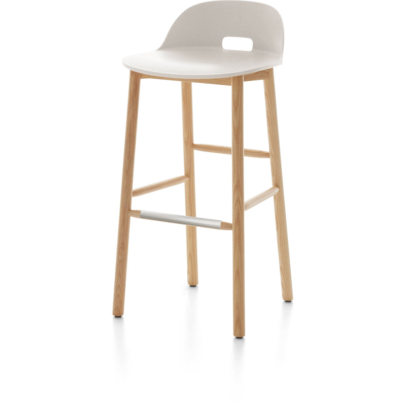 Alfi High Back Barstool - Emeco - Chairs - Dark Brown - Ash - HORNE