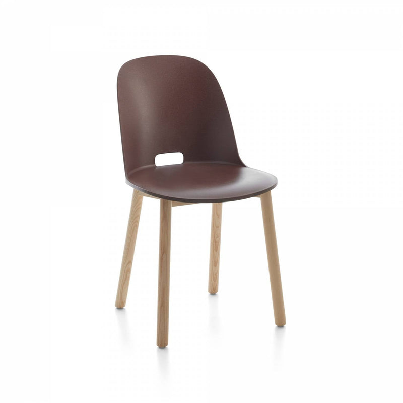 Alfi High Back Chair - Emeco - Chairs - Dark Brown - Ash - HORNE