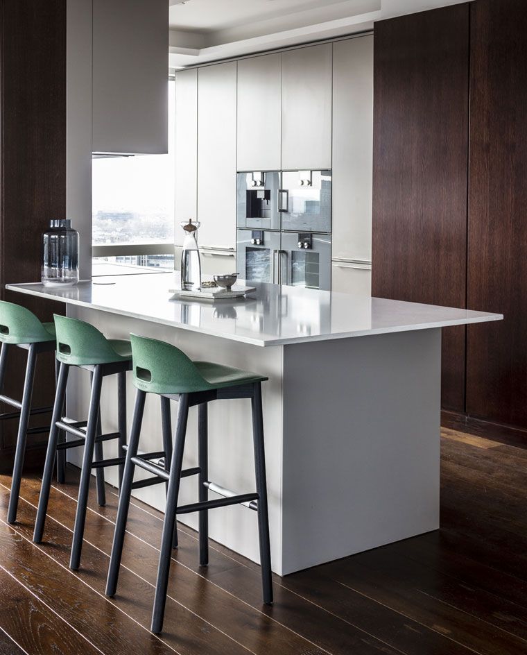 Alfi Low Back Barstool - Emeco - Stools + Benches + Ottomans - Dark Brown - Ash - HORNE