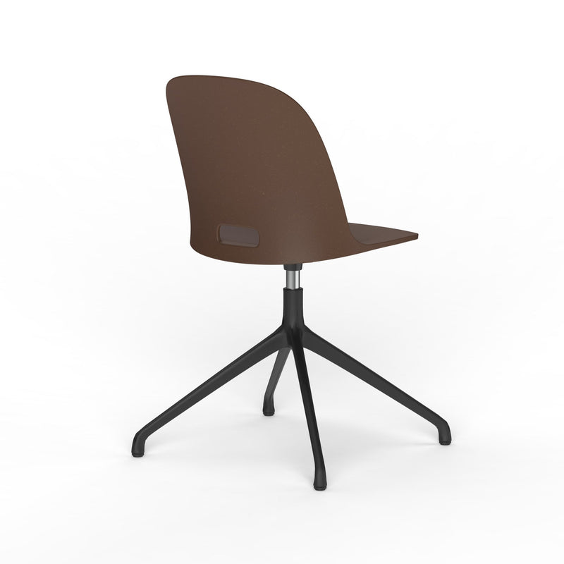 Alfi Work Swivel Chair - Emeco - Chairs - Casters - Dark Brown - HORNE