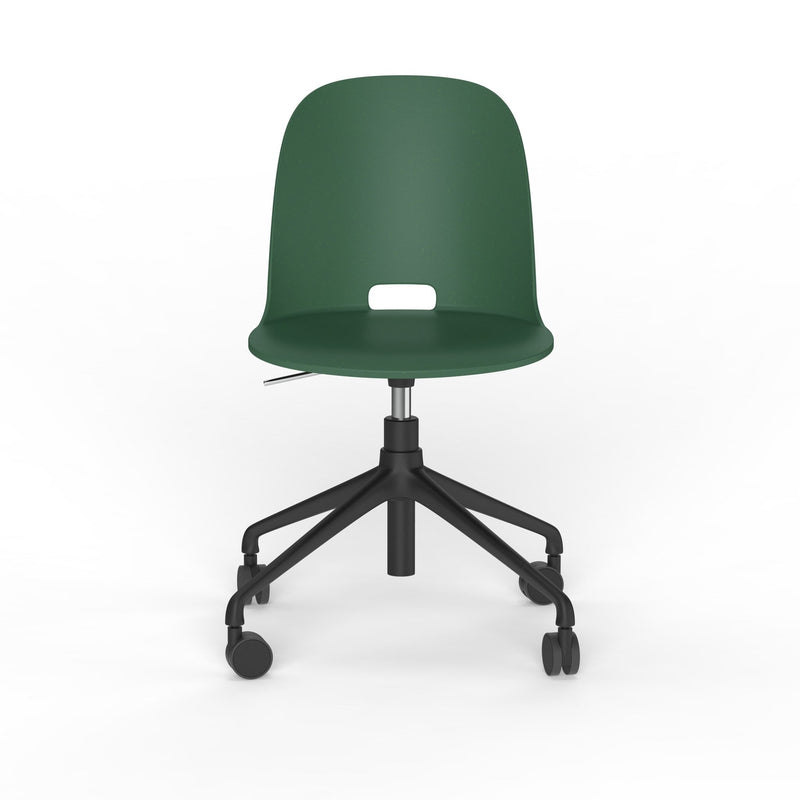 Alfi Work Swivel Chair - Emeco - Chairs - Casters - Dark Brown - HORNE