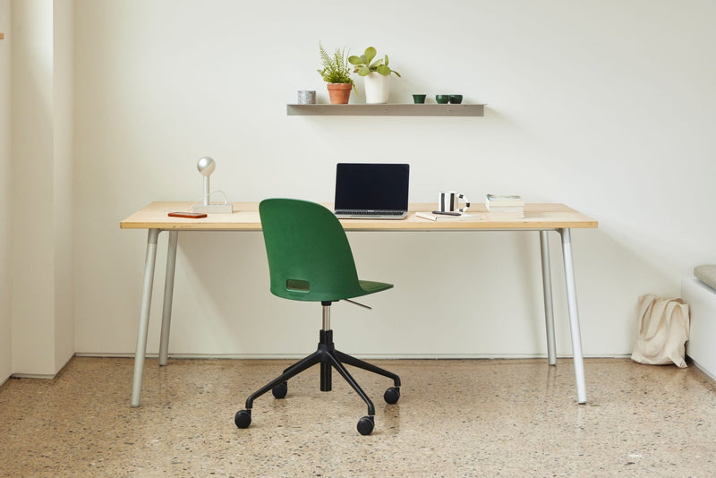 Alfi Work Swivel Chair - Emeco - Chairs - Casters - Dark Brown - HORNE