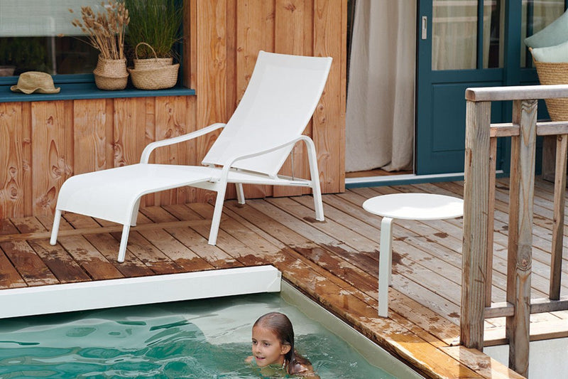 Alize Low Armchair - Stereo Fabric - Fermob - Outdoor Furniture - Acapulco Blue - HORNE