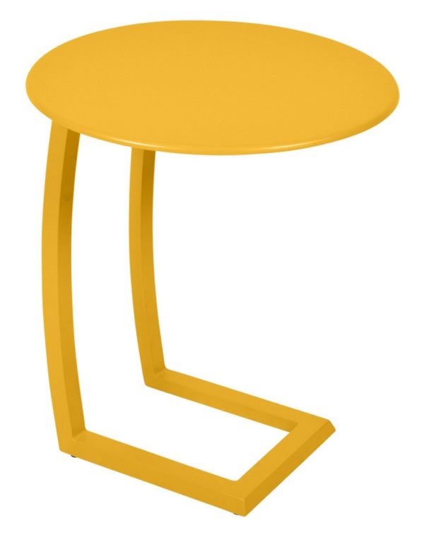 Alize Round Offset Low Table 19" - Fermob - Outdoor Furniture - Honey Textured - HORNE