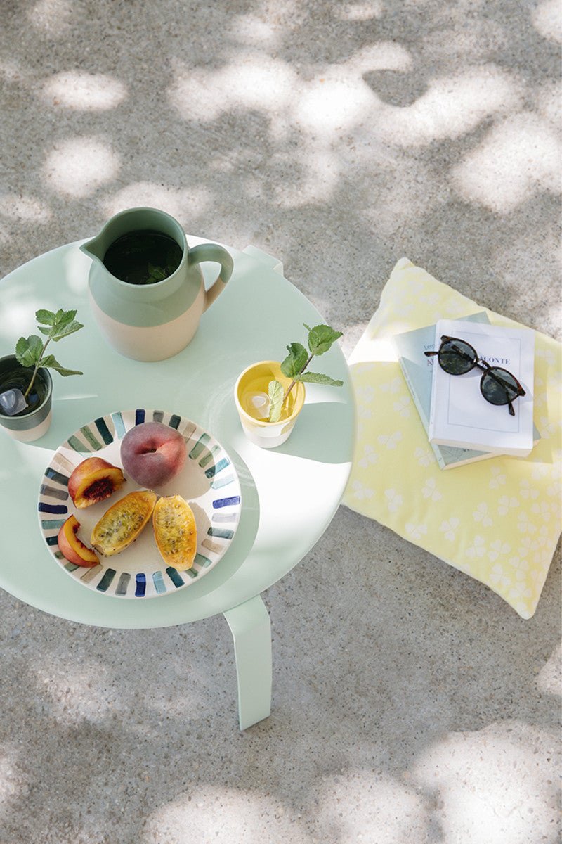 Alize Stacking Low Table - Fermob - Outdoor Furniture - Acapulco Blue - HORNE