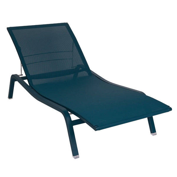 Alize Sunlounger - Stereo Fabric - Fermob - Outdoor Furniture - Acapulco Blue - HORNE