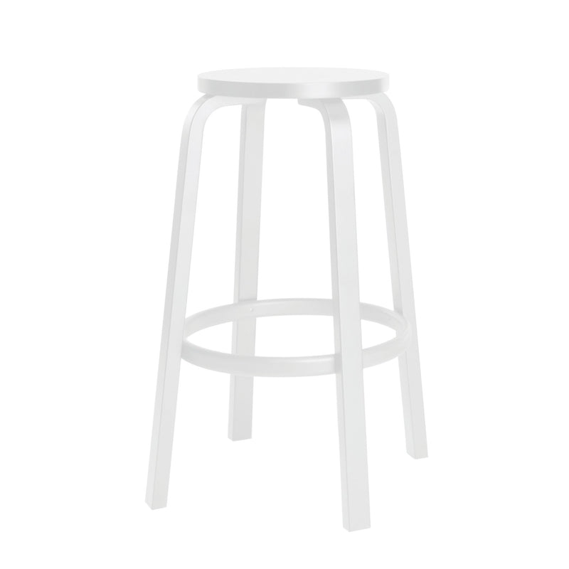 Alvar Aalto Bar Stool 64 - Artek Stools + Benches + Ottomans - Counter 25.6