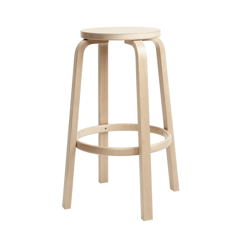 Alvar Aalto Bar Stool 64 - Artek Stools + Benches + Ottomans - Counter 25.6
