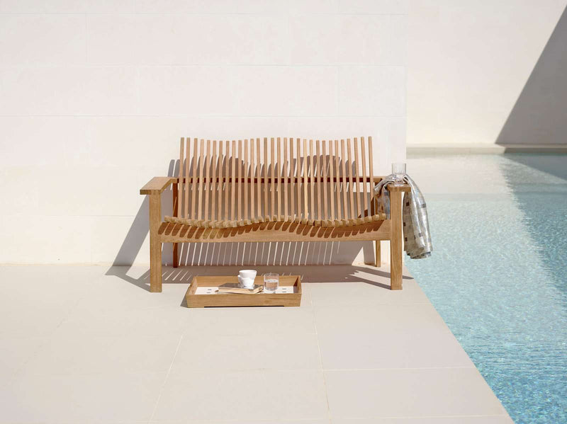 Amaze 2 - Seater Teak Sofa - Cane Line - Outdoor Furniture - No Cushion - HORNE