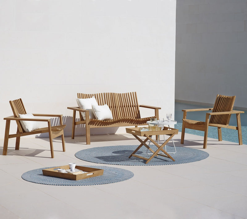 Amaze 2 - Seater Teak Sofa - Cane Line - Outdoor Furniture - No Cushion - HORNE