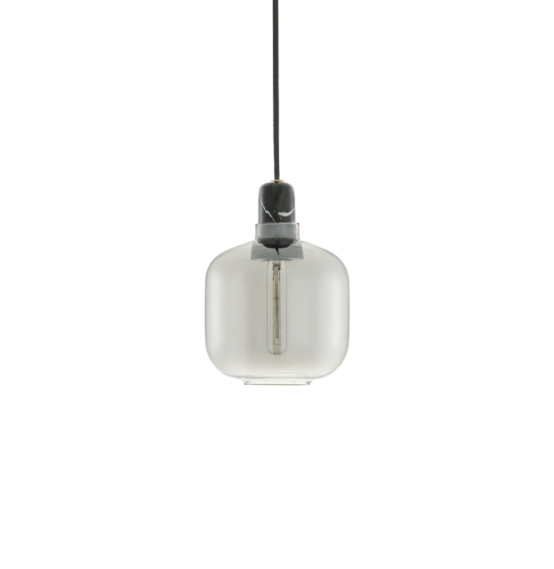 Amp Pendant Light - Small - Normann Copenhagen - Pendants - Gold Glass/Green Marble Socket Housing/Green Cord - No Bulb - HORNE