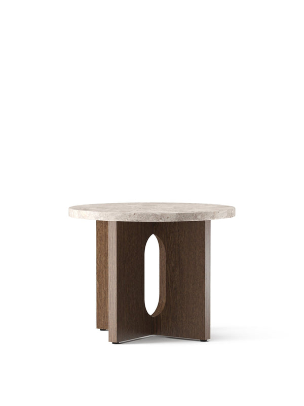Androgyne Side Table - Audo Copenhagen - Tables + Desks - Dark Stained Oak - Kunis Breccia - HORNE
