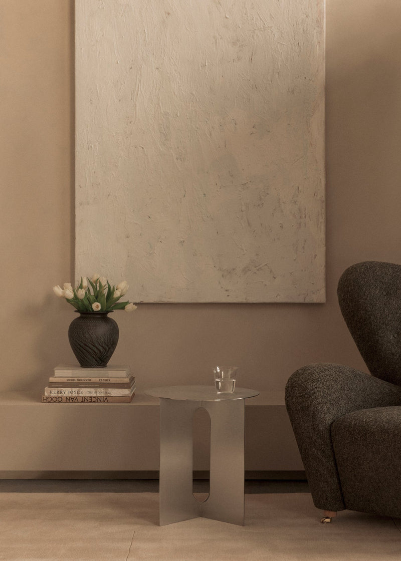 Androgyne Side Table - Brushed Steel - Audo Copenhagen - Tables + Desks - HORNE