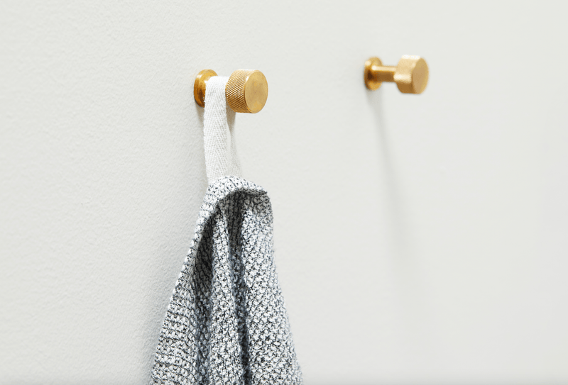 Angle Hook - Form + Refine - Shelving - Small - Raw Brass - HORNE