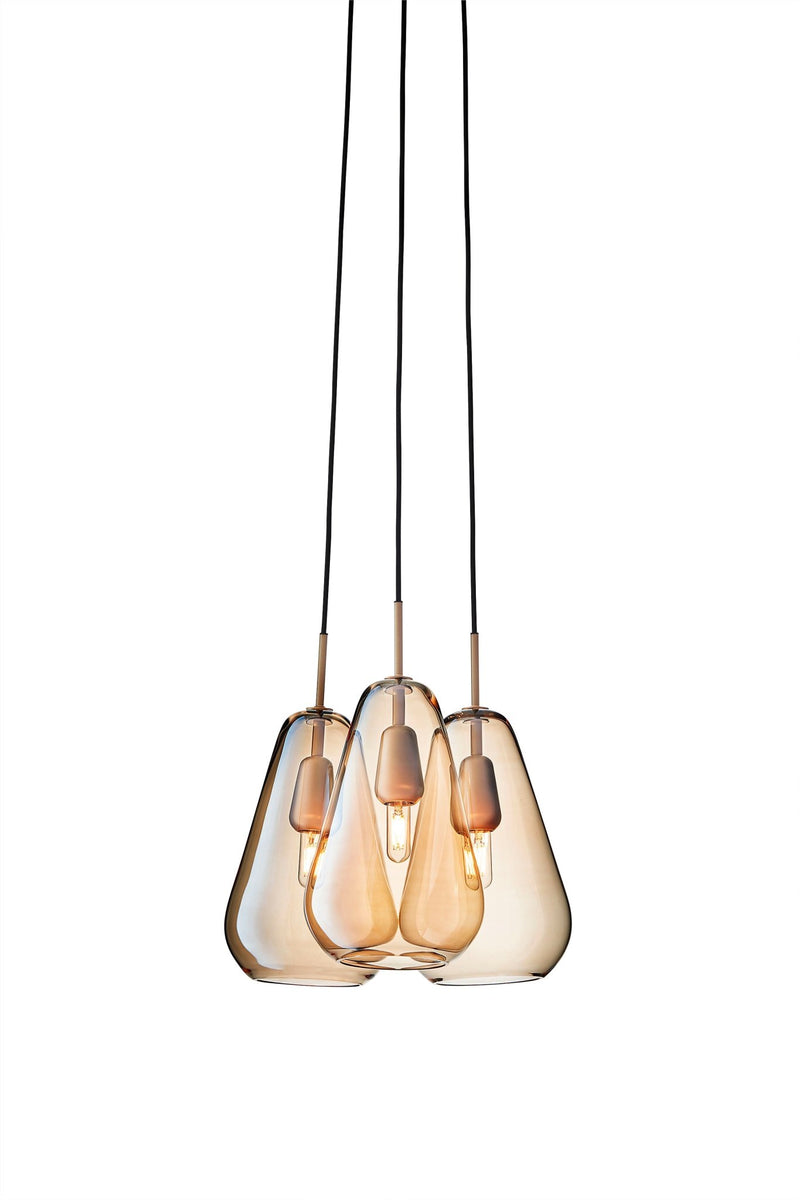 Anoli 3 Chandelier - Nuura - Chandeliers - Nordic Gold/Gold - HORNE