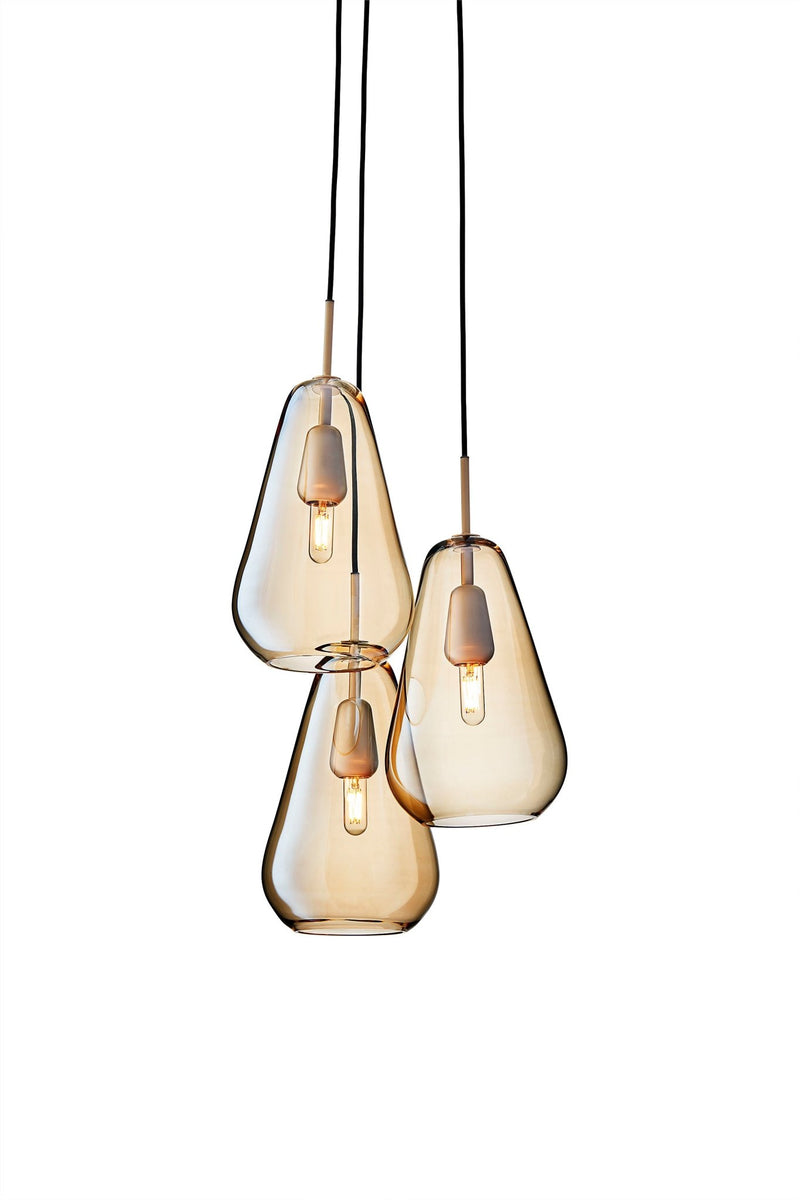 Anoli 3 Chandelier - Nuura - Chandeliers - Nordic Gold/Gold - HORNE