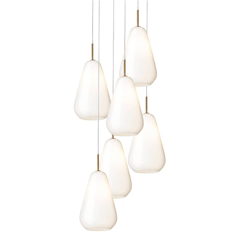 Anoli 6 Chandelier - Nuura - Chandeliers - Nordic Gold/Gold - HORNE