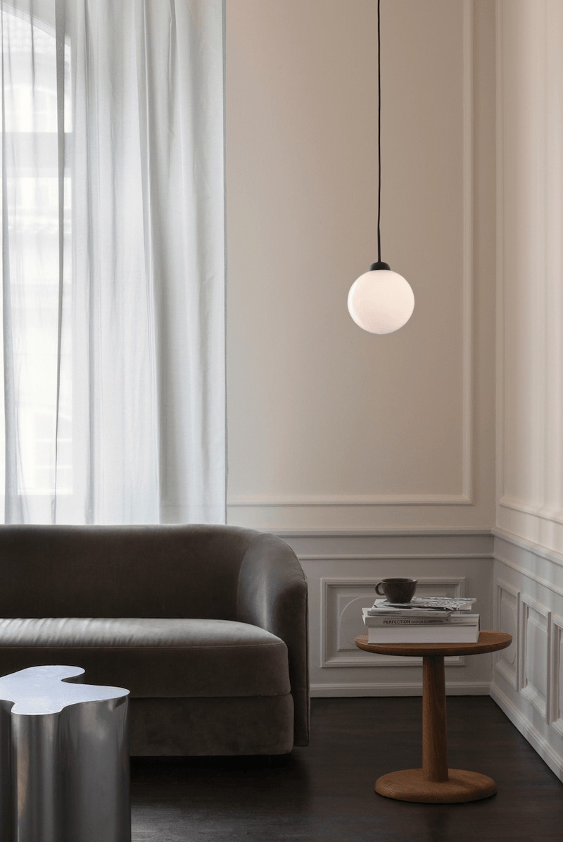 Apiales 1 Pendant - Nuura - Pendants - Brushed Brass/Opal White - HORNE