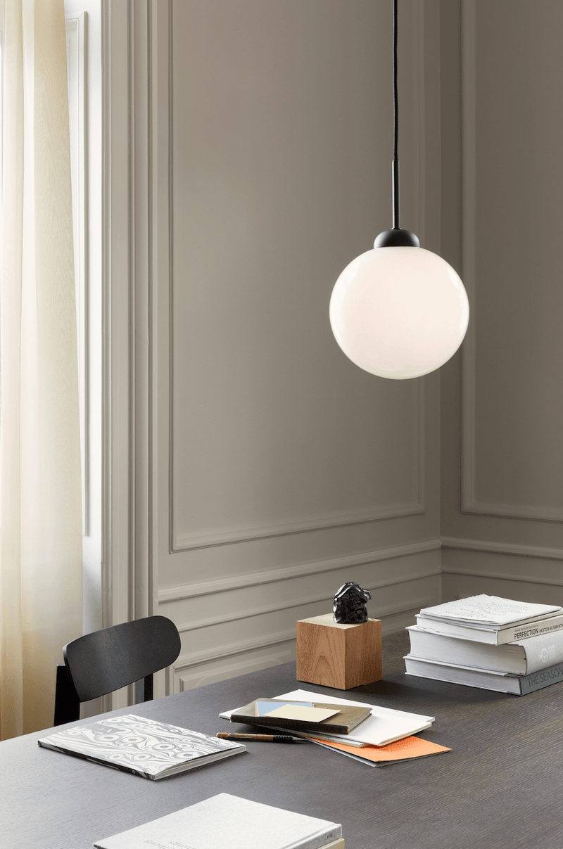 Apiales 1 Pendant - Nuura - Pendants - Brushed Brass/Opal White - HORNE