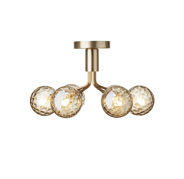 Apiales 6 Ceiling Light - Nuura - Ceiling Lights - Brushed Brass/Optic Gold - HORNE