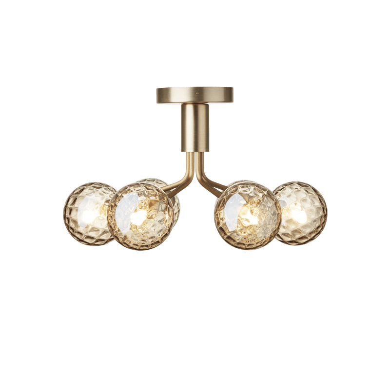 Apiales 6 Ceiling Light - Nuura - Ceiling Lights - Satin Black/Opal - HORNE