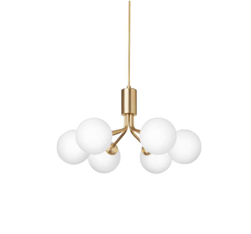 Apiales 6 Pendant - Nuura - Pendants - Satin Black/Opal White - HORNE