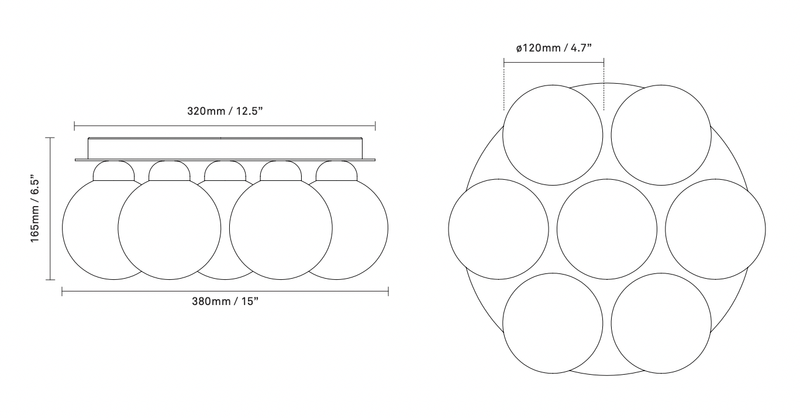 Apiales 7 Plafond - Nuura - Chandeliers - HORNE