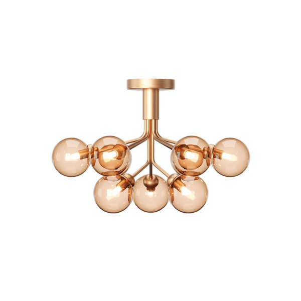 Apiales 9 Ceiling Light - Nuura - Chandeliers - Brushed Brass/Gold - HORNE