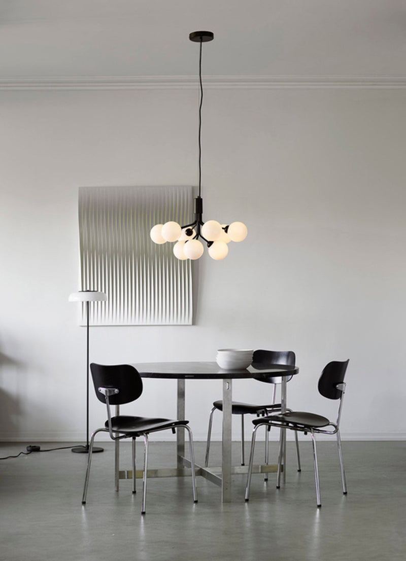 Apiales 9 Pendant - Nuura - Pendants - Brushed Brass/Opal White - HORNE