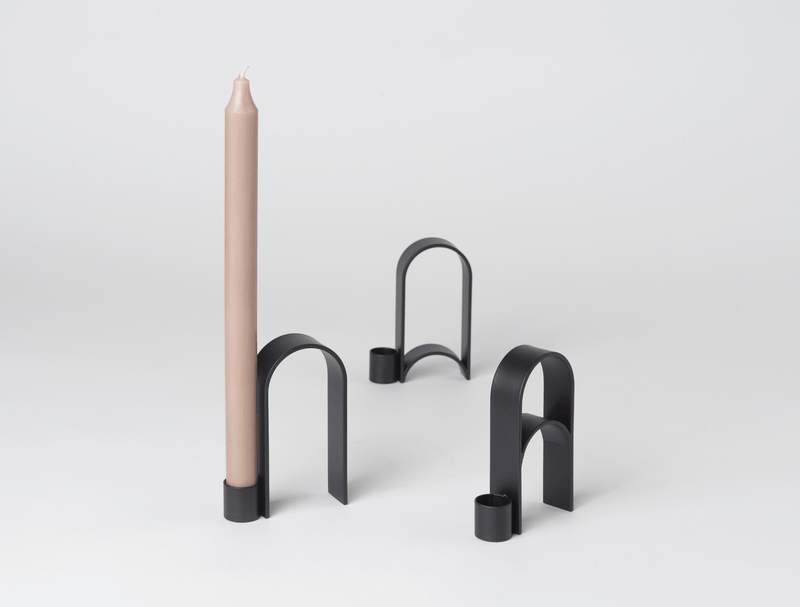 Arch Candleholder - Kristina Dam - Candle Holders - Vol 1 - Stainless Steel - HORNE