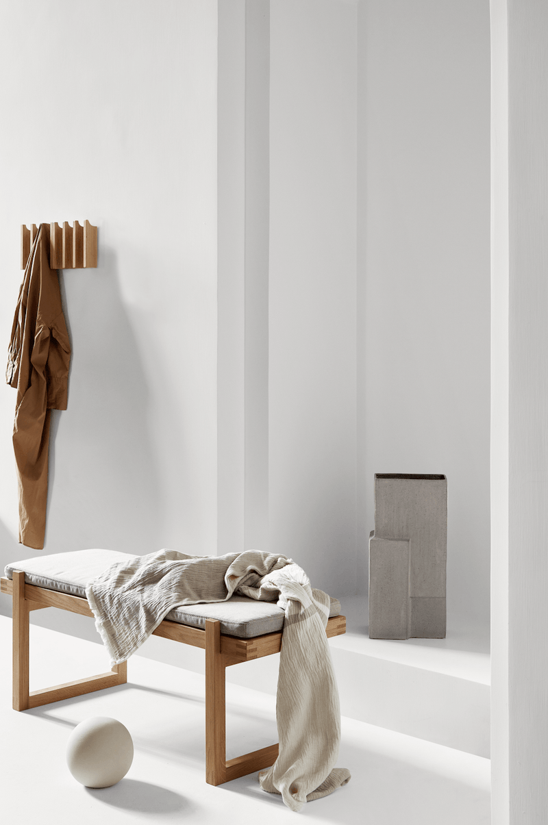 Architecture Throw - Cotton - Kristina Dam - Blankets + Throws + Pillows - Beige - HORNE