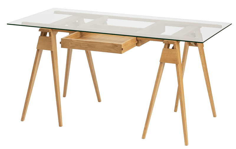 Arco Desk With Drawer - Design House Stockholm - Desks - White - HORNE
