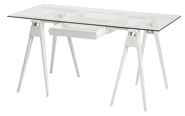 Arco Desk With Drawer - Design House Stockholm - Desks - White - HORNE