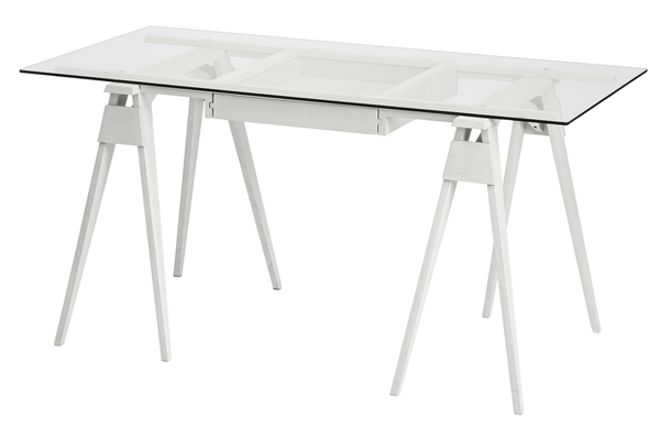 Arco Desk With Drawer - Design House Stockholm - Desks - White - HORNE