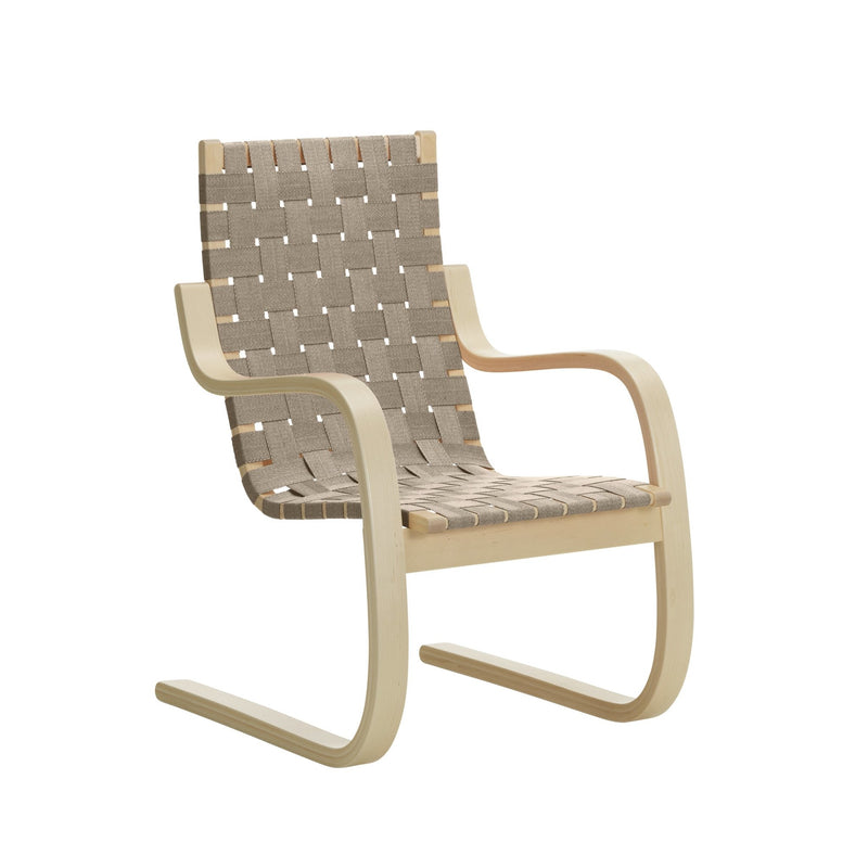 Armchair by Alvar Aalto - Artek - Chairs - Black & Black Webbing - HORNE