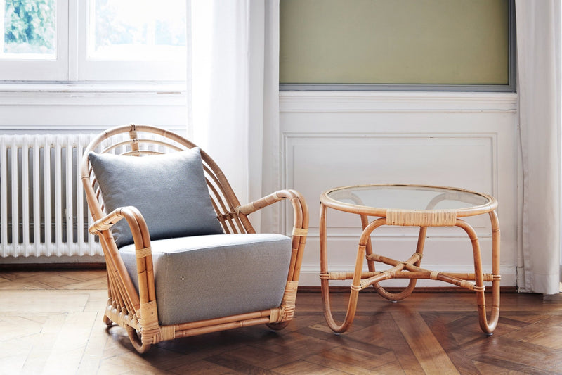 Arne Jacobsen Charlottenborg Chair - Sika Design - Chairs - Natural - Tempotest White Canvas - HORNE