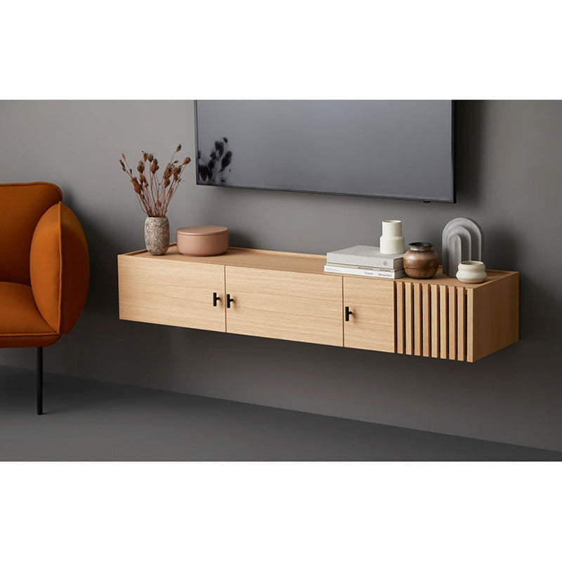 Array Wall Mounted Sideboard - Woud - Sideboards + Cabinets - White Oak - HORNE