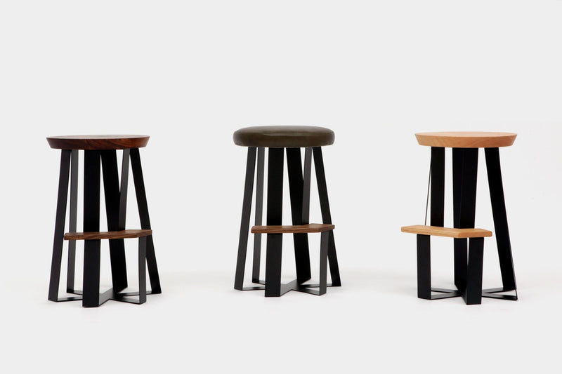 ARS Counter Stool - Wood - Artless - Stools + Benches + Ottomans - Walnut - HORNE
