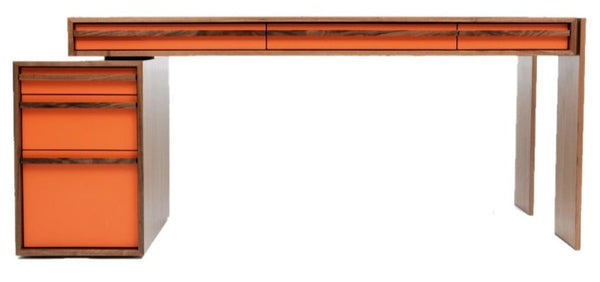 Artless Writing Unit - Artless - Sideboards + Cabinets - Orange Lacquer - HORNE