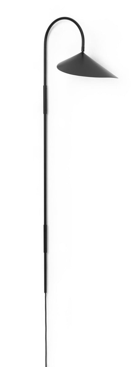 Arum Swivel Wall Lamp Tall - Ferm Living - Wall Sconces - Black - HORNE