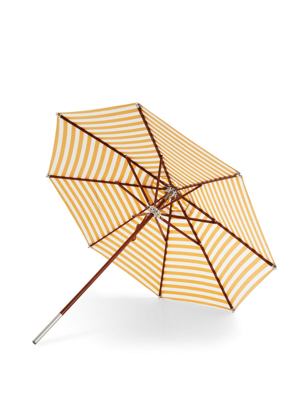 Atlantis Umbrella Ø330 - Round Striped - Skagerak by Fritz Hansen - Outdoor Accessories - Golden Yellow Stripes - HORNE