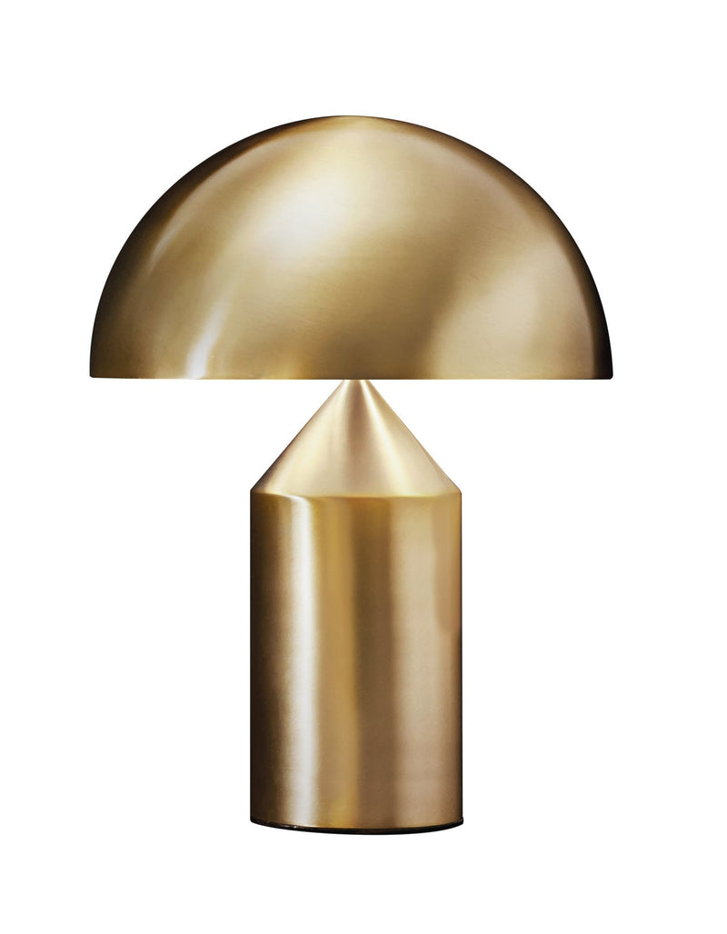 Atollo Metal Table Lamp - Oluce - Table + Task - Satin Bronze - Small - HORNE