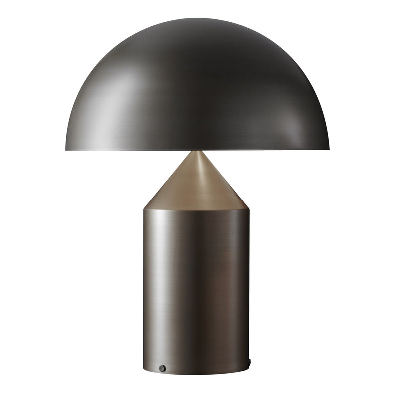 Atollo Metal Table Lamp - Oluce - Table + Task - Satin Bronze - Small - HORNE